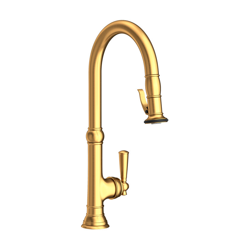 Pull-Down Kitchen Faucet - Trigger Spray, Satin Gold (PVD)