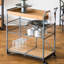 Chariot-bar pliant en bois Dovenby