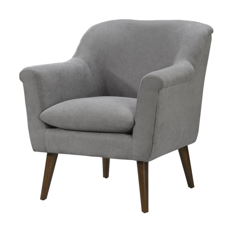 Fauteuil surdimensionné en acier tissé 31,5 po, Gris clair