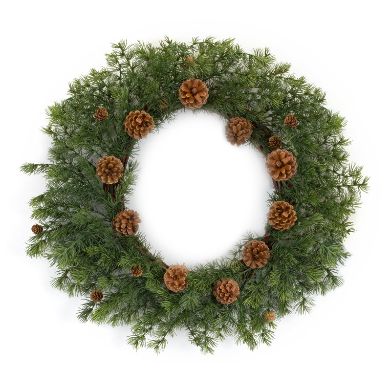 Pine 25.5" Wreath, 4'' H x 25.5'' W x 25.50'' D