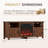 58" W Farmhouse TV Stand Fireplace-1932876990