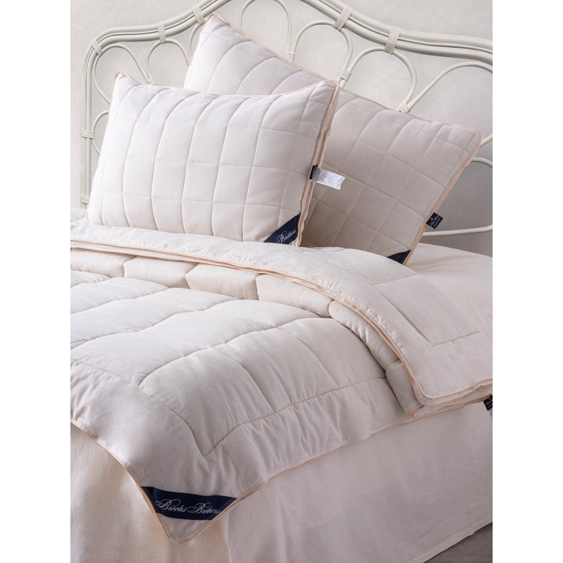 Linen Fiber Medium Bed Pillow, 20" x 36"