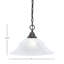 Luminaire suspendu en chaîne avec verre cristal sarcelle 16 po-32466107-71738494