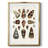 Patterned Leaf Shapes I -Gallery Wrapped Canvas
