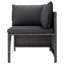 Ensemble de salon de jardin gris et gris anthracite