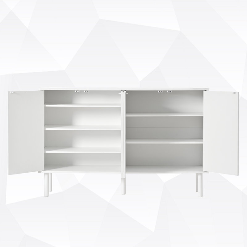 16 Pairs Shoe Storage Cabinet, White