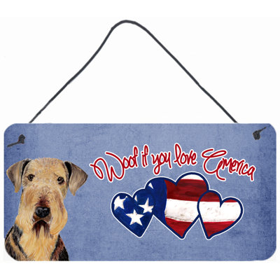 Woof si vous aimez l’amérique, impression sur plaque