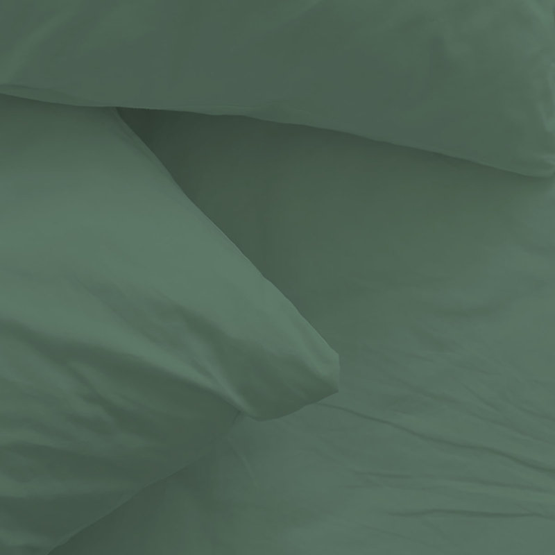 Ensemble de draps en rayonne de bambou 6 pièces , Ensemble de draps pour très grand lit californien, Mousse verte