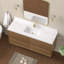 Comptoir de meuble-lavabo rectangulaire simple 48 po Quartz Stone