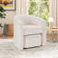 Fauteuil d'appoint moderne rembourré avec repose-pieds de 28 po Braedin-875351224