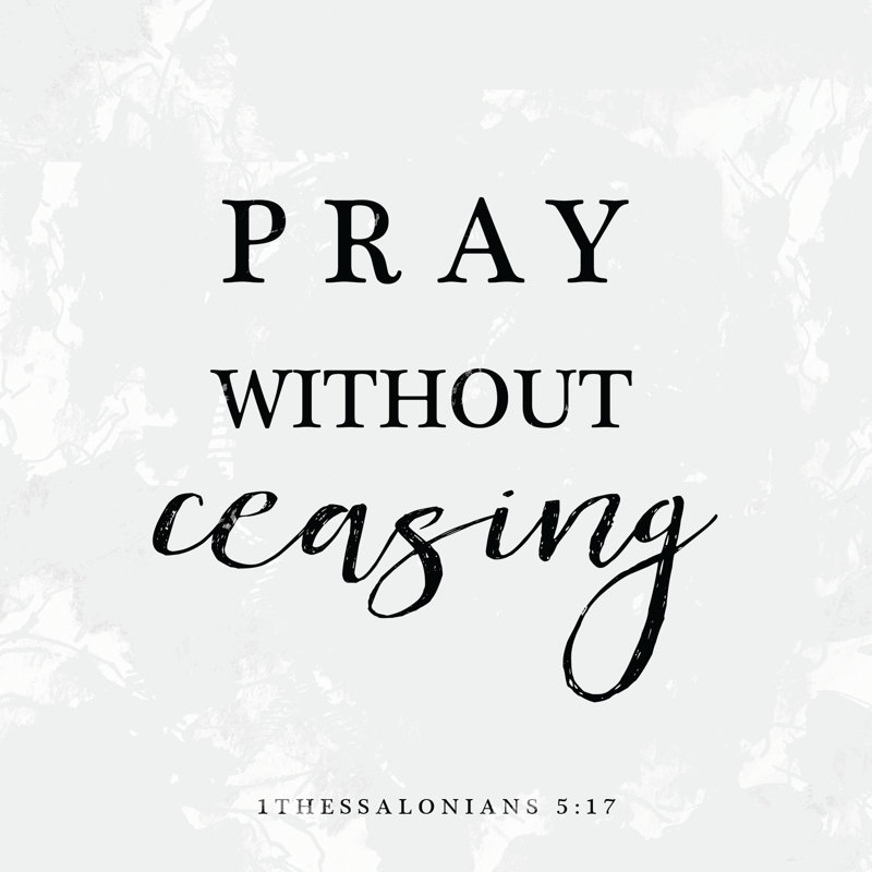 Pray Without Ceasing - Wrapped Canvas Print, 30cm H x 30cm W x 3.8cm D