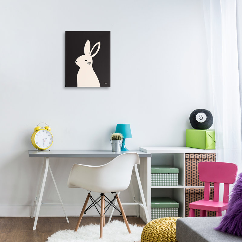 Simple Bunny Canvas Wall Art by Jessica Beck, 20" H x 16" W
