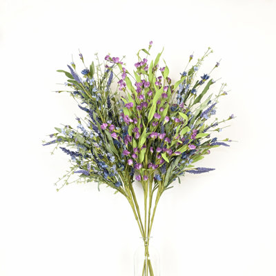 36 po Arrangement floral de fleurs sauvages de baies de lavande artificielle pour remplissage de vase