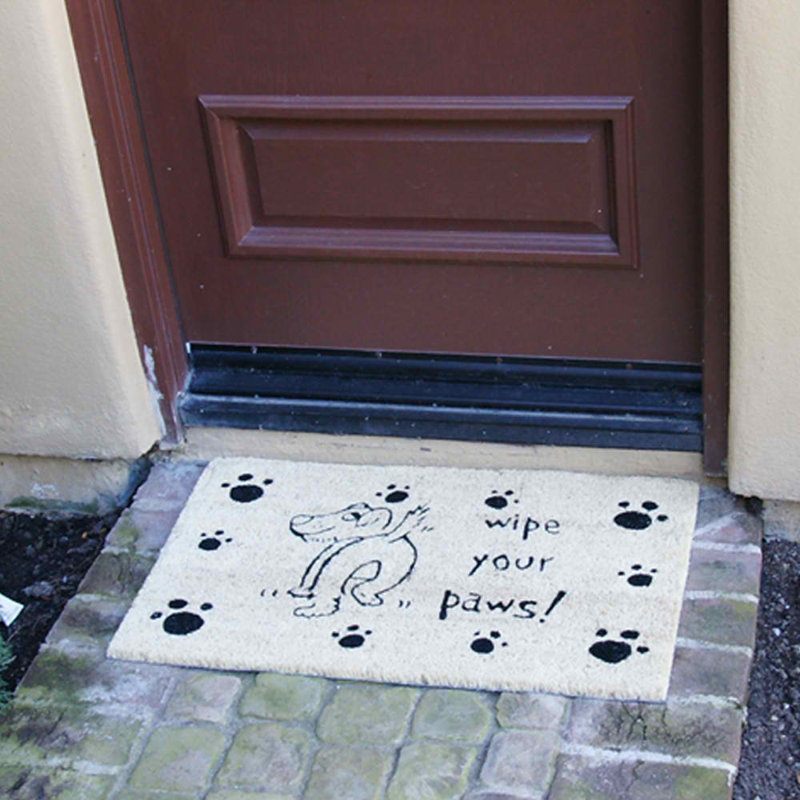 Nettoyez vos pattes pour chien 30 po x 18 po tapis de porte extérieur antidérapant Loowit
