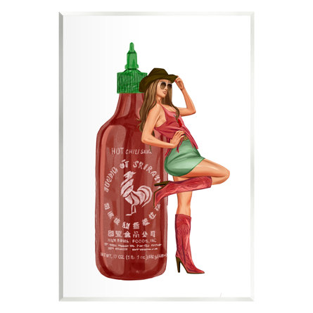 Southern Girl Hot Sauce Bottle by Ziwei Li Print