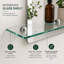 Flat Wall Mirror with Shelves