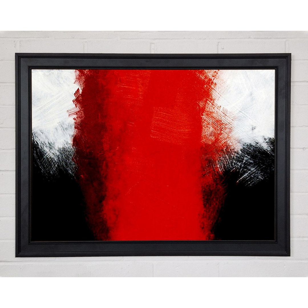 Gerahmtes Wandbild Whirlwind Red