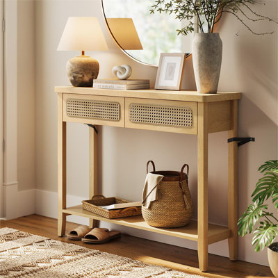 39.4" Console Table With 2 Drawers