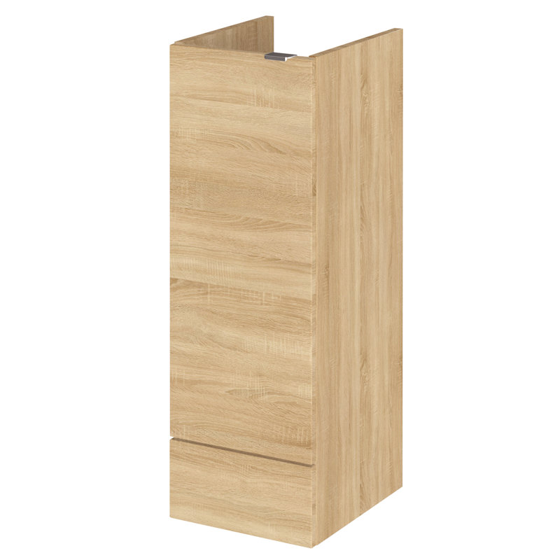 Fusion Freestanding Bathroom Storage, 86.4cm H x 30cm W x 35.3cm D, Black