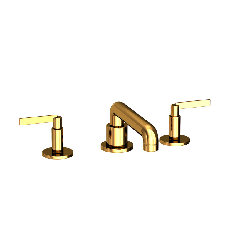 Tolmin Widespread Bathroom Faucet with Drain Assembly, Polished Gold (PVD)