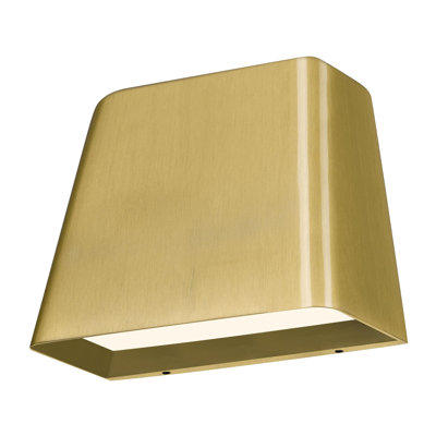 5.5 Inch Brushed Brass LED Wall Sconce