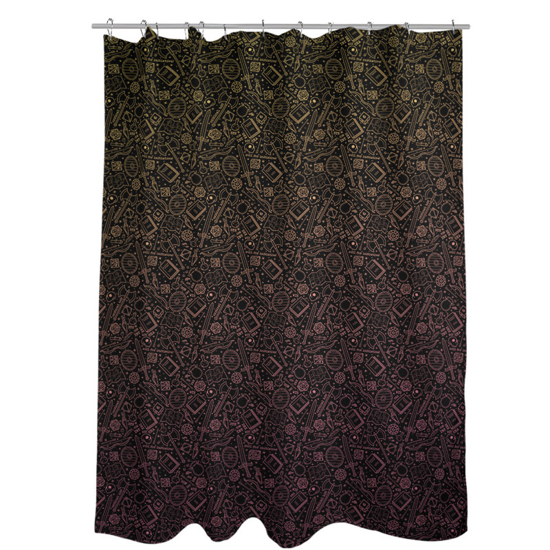 Katelyn Elizabeth Shower Curtain, Yellow/Pink Ombre