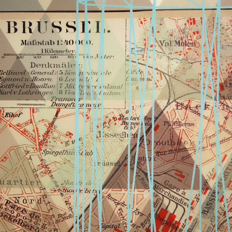 Brussels Map Print