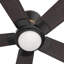 Ventilateur de plafond intelligent 52 po avec télécommande Aspen, ensemble d'éclairage inclus, fonctionne avec l'assistant Google et Amazon Alexa, raccourci Siri.