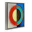 Cadre flottant rond à blocs de couleurs structurés, design par Matthew Finger-1731500752-1731500781