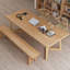 Bureau rectangulaire en bois massif Burlywood-116066071