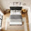 Base de lit plateforme en bois-1083007466