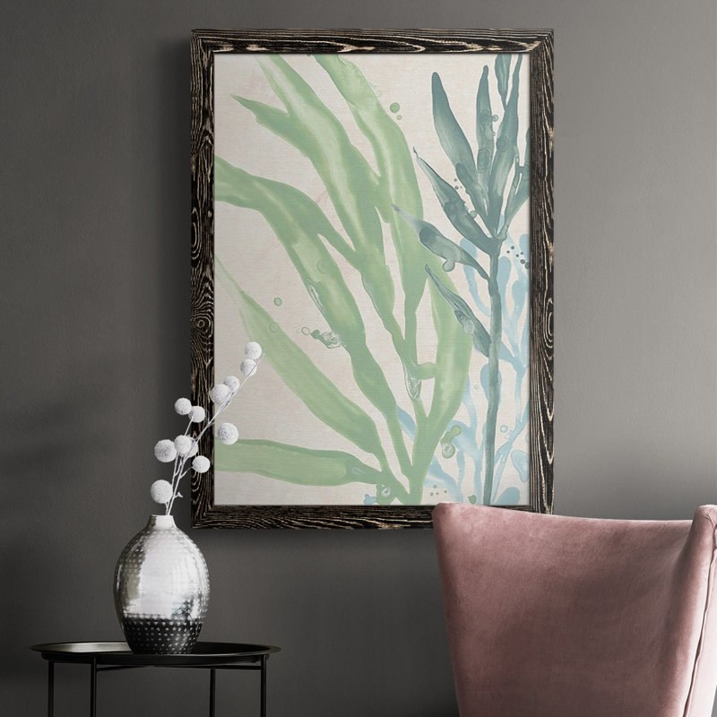 Nadel Swaying Seagrass IV, reproduction d'art sur toile, H 37,5 po x l 27,5 po x P 1 po, Noir