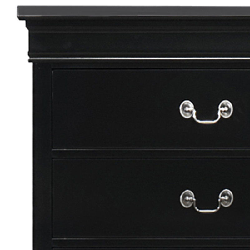 Ilvis 31.5'' W 5 - Drawer Dresser, Black