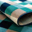 Tapis bleu / brun / crème tissé à la machine Analiese-545378529