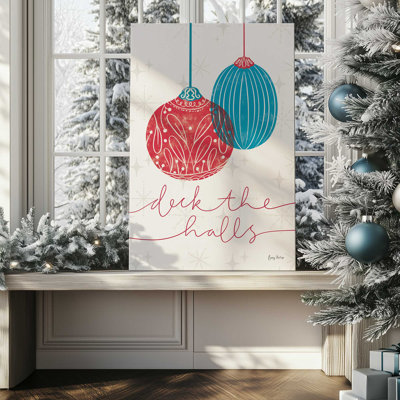 Impression sur toile roulée Elegant Holiday Ornaments V