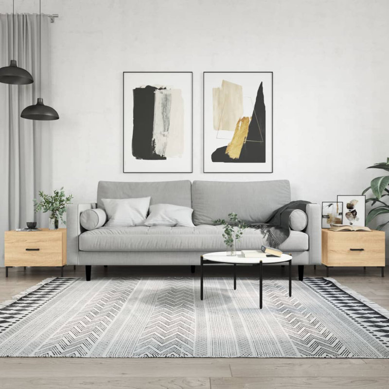 Coffee Table with Storage, sonoma oak