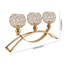 Ornement en forme de chandelle en cristal de style européen à trois têtes-1684561409
