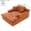 Chaise longue 64 po x 46 po pour canapé-lit rembourré surdimensionné pour l'intérieur, canapé-lit, chaises de lecture, coussins moelleux en fausse fourrure pour canapé de salon-1944747856