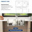 Évier de cuisine encastré à double cuve en acier inoxydable de calibre 16 L 36 po x l 19 po