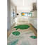 Plants Hand Knotted Cotton Washable Indoor Rug