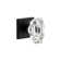Viaggio Quadrato Hammered Texture Rosette Single Dummy with Stella Crystal Knob
