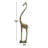 Wynn Metal Tall Giraffe Sculpture with Embossed Scrollwork