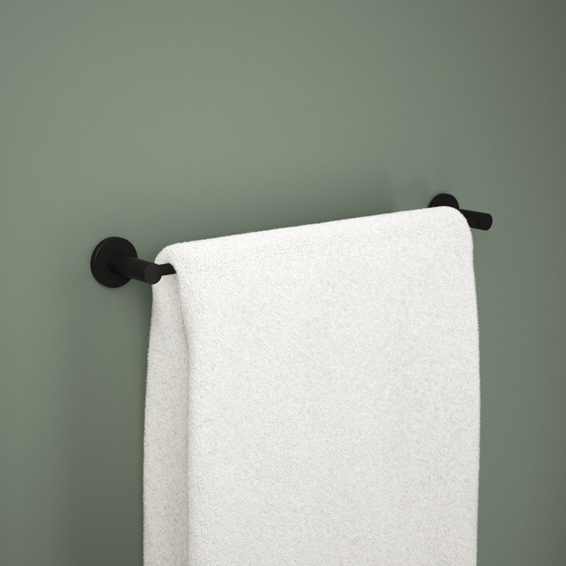 Barre à serviettes murale Precept 1, Noir mat, H 1,97 po x L 19,97 po x P 2,86 po