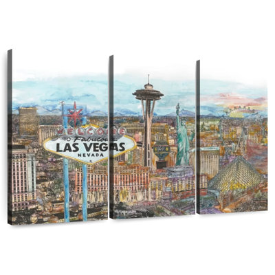 Sebbie Vegas Skyline In Colour