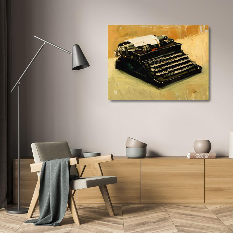 Typewriter, 18" H x 24" W