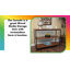 Console moderne brune de 30 pouces avec design industriel