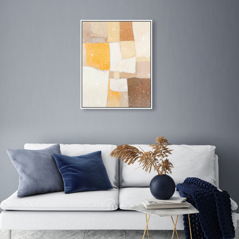 Clay and I Canvas Abstract Print by Oliver Gal, Black Frame, 16 x 20, 25"H x 21"W, White Frame