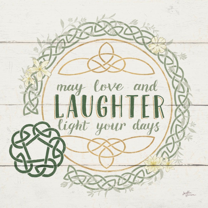 Irish Blessings III - Wrapped Canvas Print, 76cm H x 76cm W x 3.8cm D