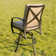 Kain Metal Outdoor 30'' Bar Stool with Cushion