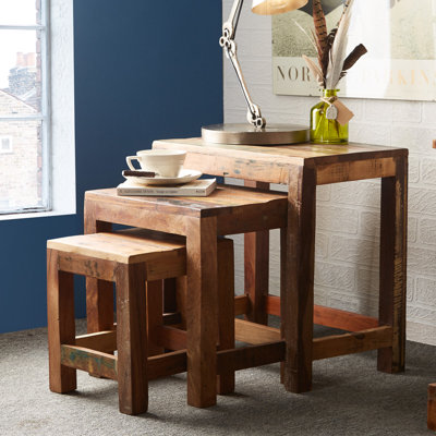 Zaanstad Solid Wood Nesting Tables
